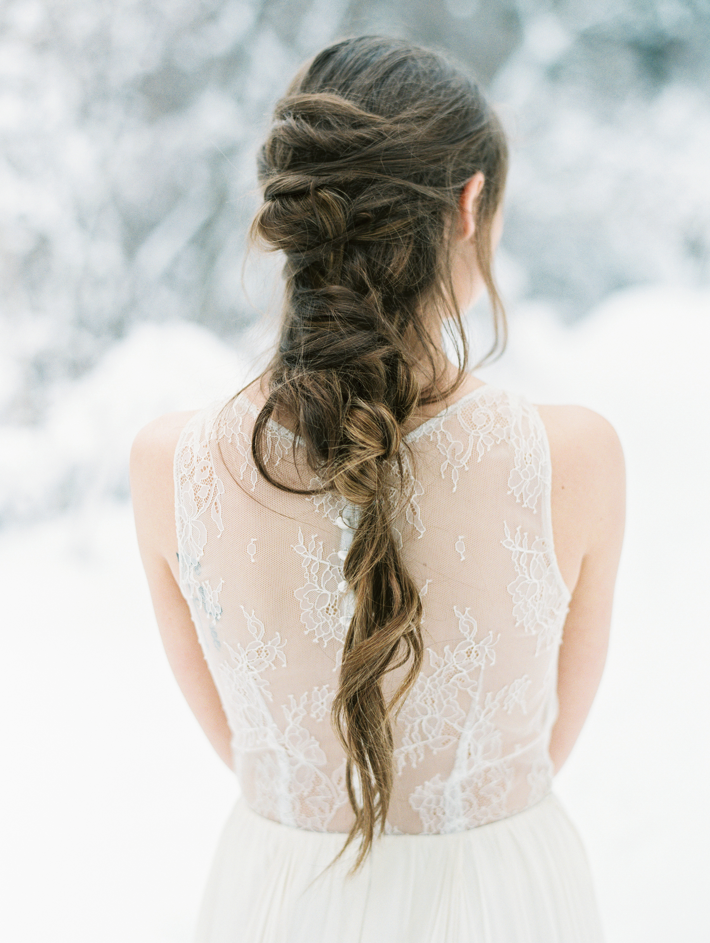 Romantic bridal hairstyles for the fine art bride by D'Arcy Benincosa, fine art destination photographer